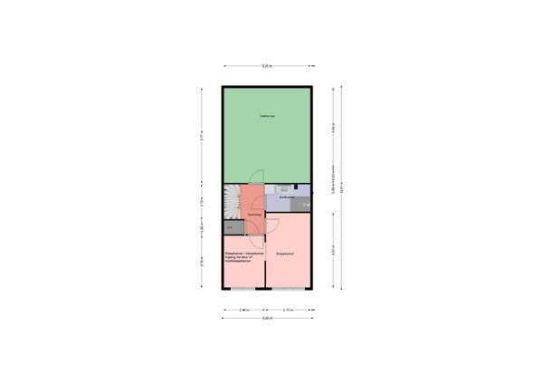 Floorplan - Vermeerstraat 152, 2525 VN Den Haag